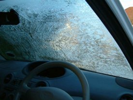 Frosted Windscreen (Inside View)